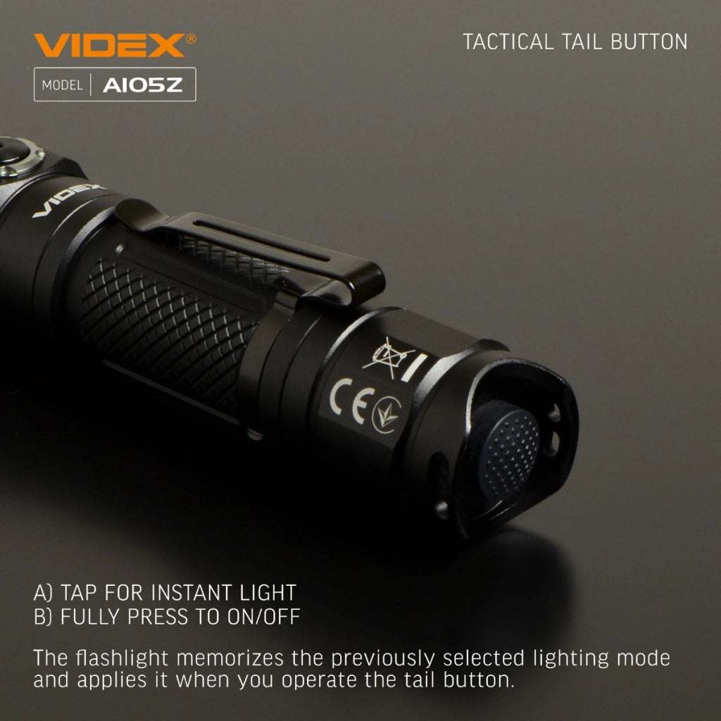 Torcia tattica Videx VLF-A105Z 1200lm 215m USB-C IP44
