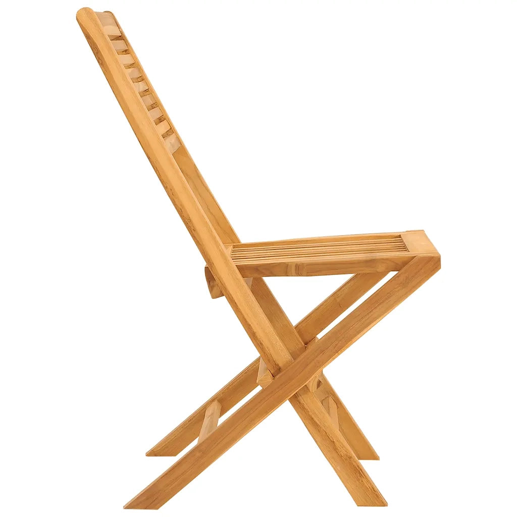 Sedie da Giardino Pieghevoli 2 pz | Sedie da Esterno 47x62x90cm Legno Massello Teak