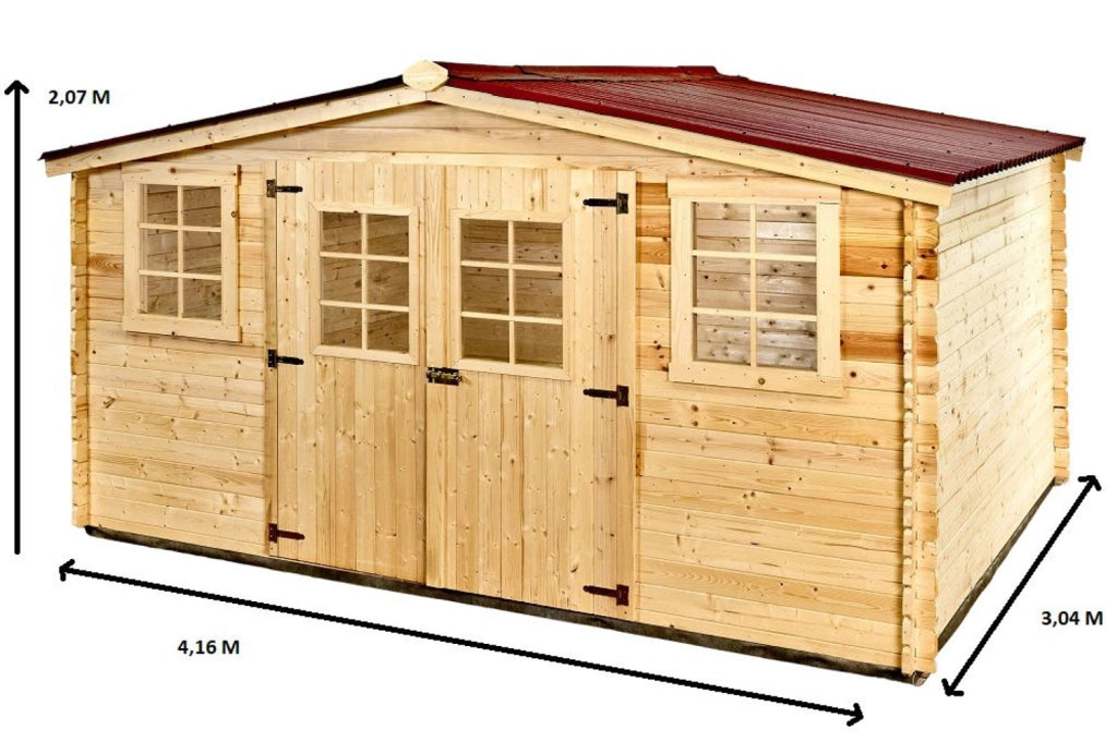 Cheonda - Casa Barone in abete rosso, assi da 28 mm.