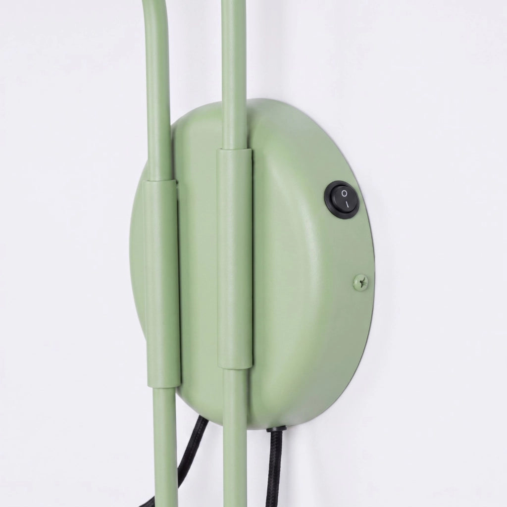 Applique NOX 2 salvia con interruttore