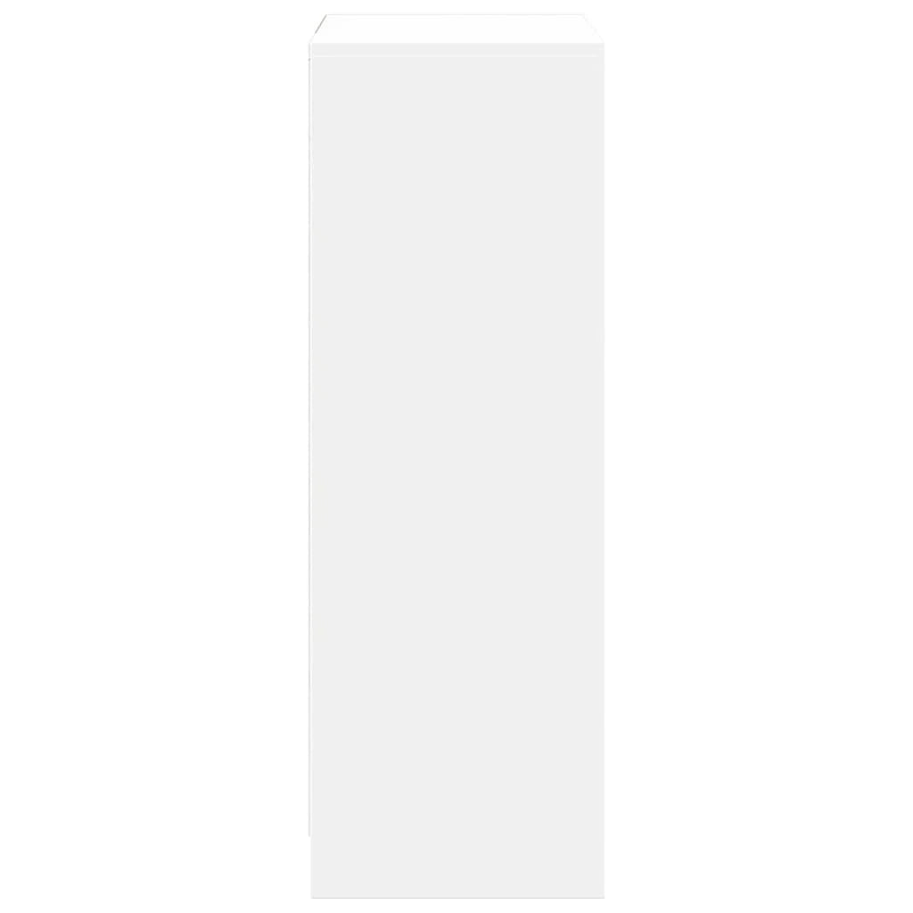 Buffet credenza cassettiera armadio mobile contenitore organizer per cucina soggiorno salotto con illuminazione a LED 72 x 34 x 100 cm legno ingegnerizzato bianco 02_0029773
