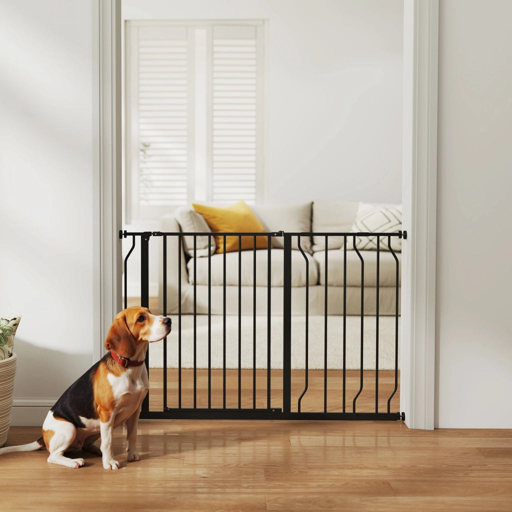 Barriera per Animali Domestici ¨C zephmum ¨C Nero 75-115x76 cm