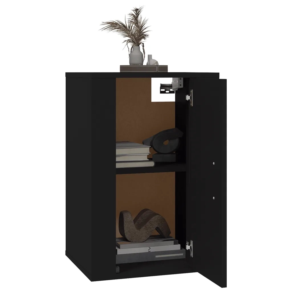 Mobile Porta TV a Parete Nero 40x34,5x60 cm 816658