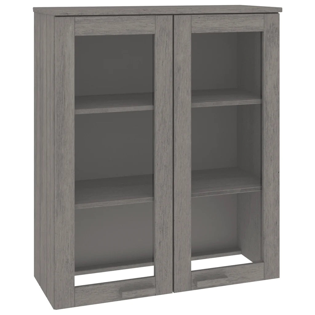 Scaffale per Credenza Grigio Chiaro 85x35x100 cm Legno di Pino 340507