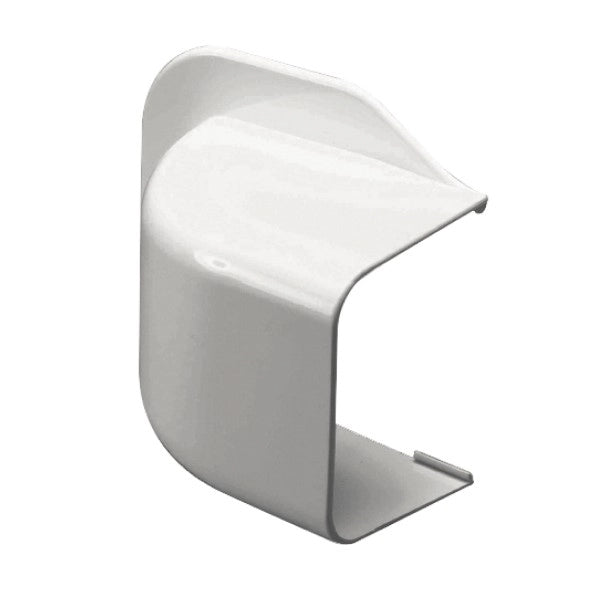 CURVA TERMINALE A MURO PER CONDIZIONAMENTO IN PVC - 90XH65 MM  - GIS