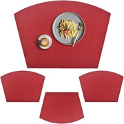 Piastre in PVC per tavolo rotondo da 4 pezzi in vinile trasparente