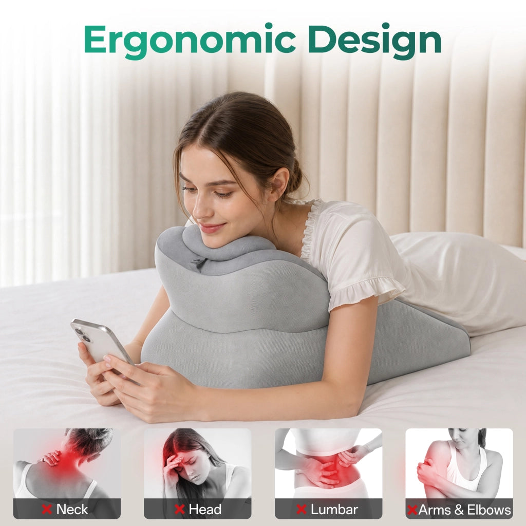 Cuscino intimo per coppie ¨C Minimal ¨C grigio, memory foam, lavabile, 27 gradi