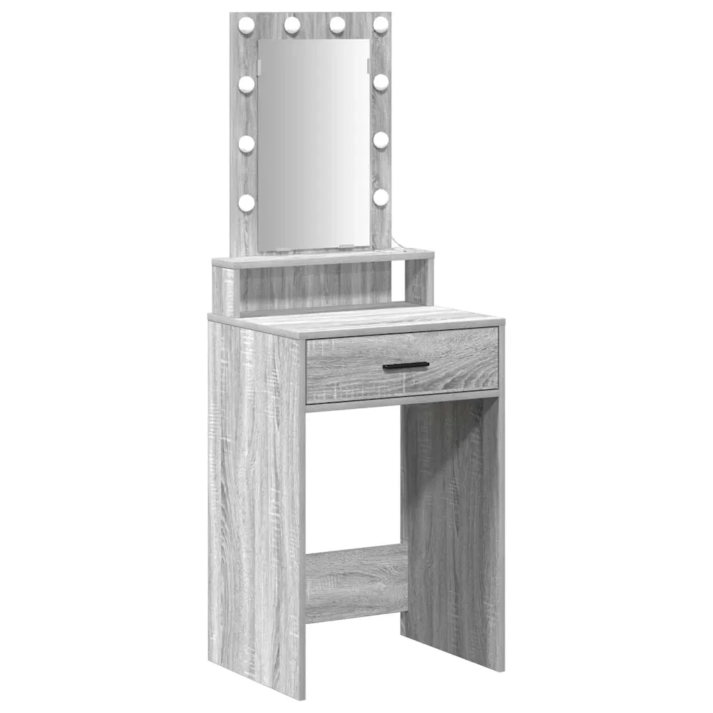 Tavolo da Trucco Grigio 50 x 41 x 140 cm Legno multistrato 865159