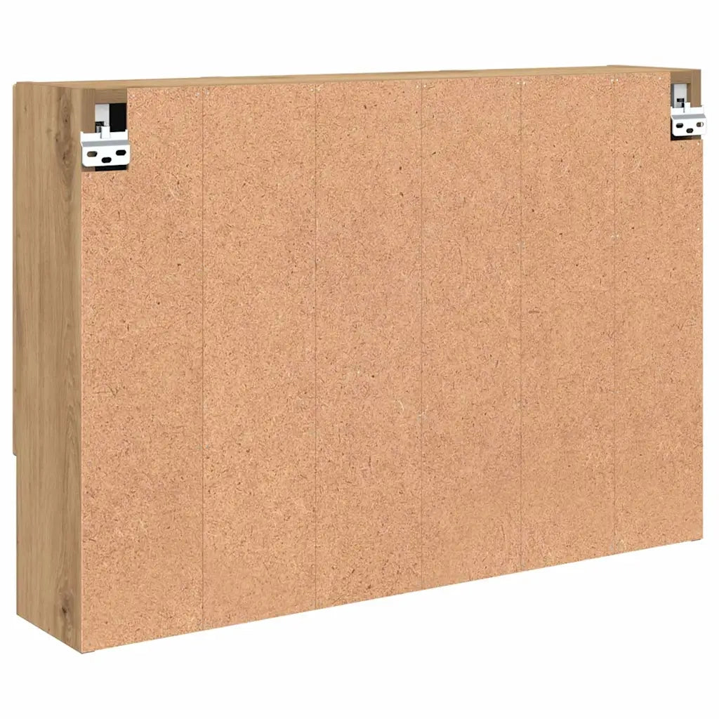 Mobiletto per specchio Rovere artigianale 80 x 17 x 55 cm 883363