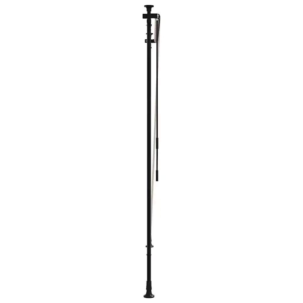 Tenda a Rullo Esterno Gialla e Bianca 150x270cm Tessuto Acciaio 368774