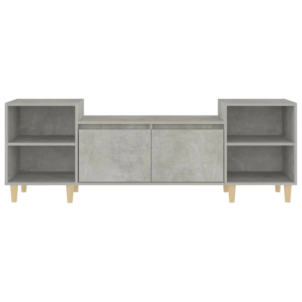 Mobile TV multimediale scaffale TV credenza mobile TV sala da pranzo soggiorno camera da letto 160 x 35 x 55 cm legno ingegnerizzato grigio 02_0026063