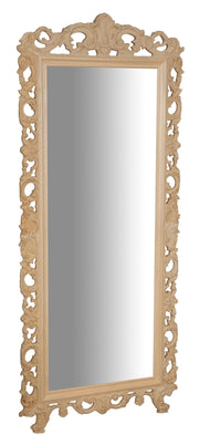 Biscottini SPECCHIERA DA PARETE IN LEGNO FINITURA GREZZA MADE IN ITALY realizzata Offerta