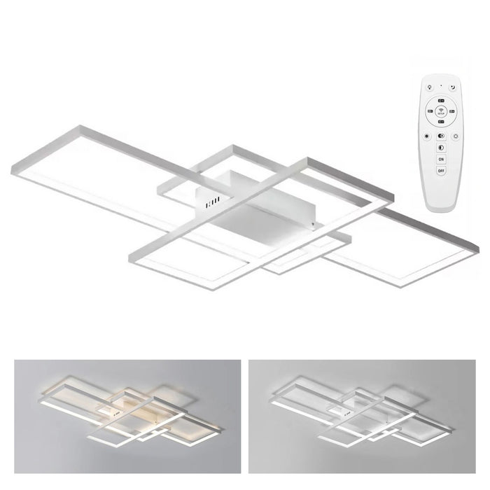 Plafoniera Moderna A Led + Telecomando App660 Bianco
