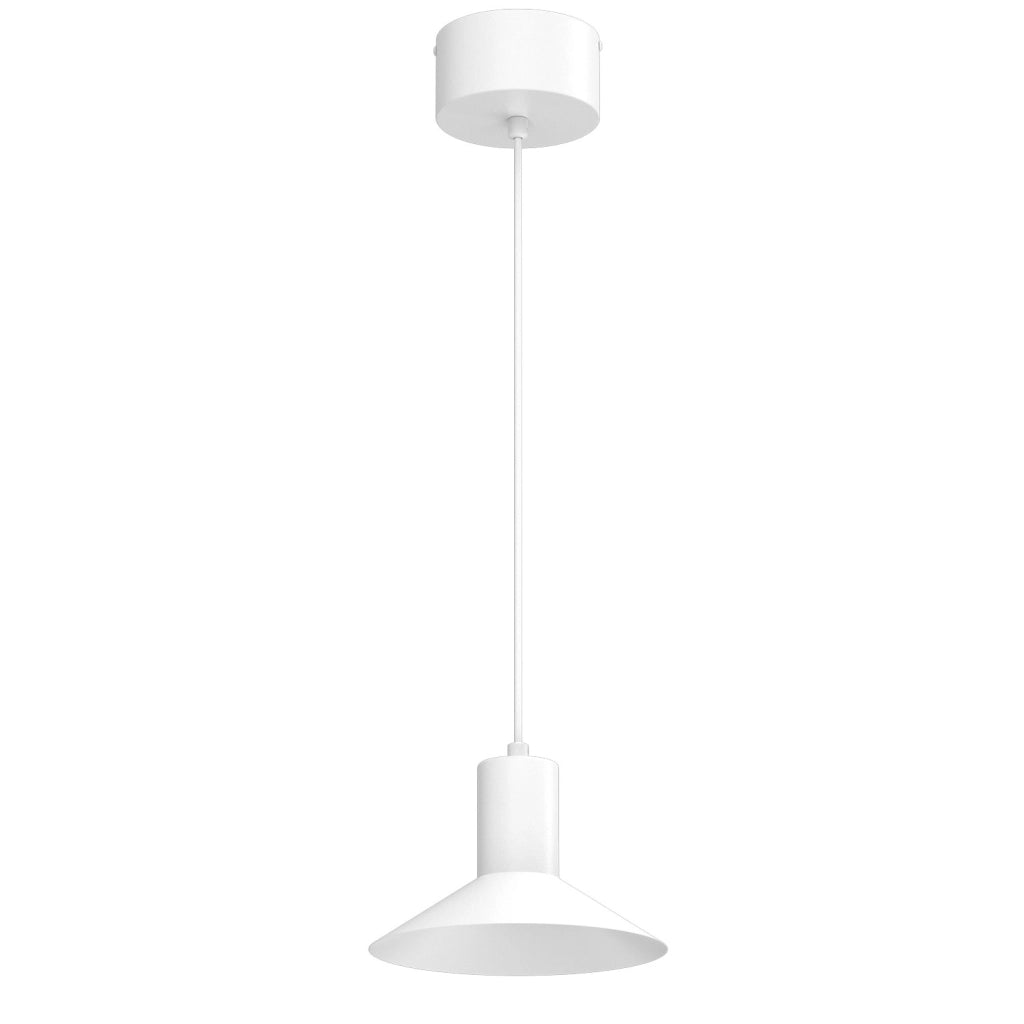 Lampada sospensione Nox 1xGU10 bianca acciaio Luminex