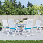 Cuscini per Sedia 6 pz Blu 50x50x4 cm in Tessuto Oxford 314047