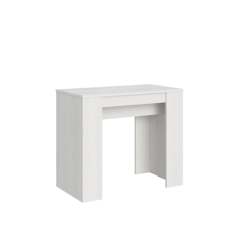 Consolle allungabile 90x48/204 cm Basic Small - Bianco Frassino