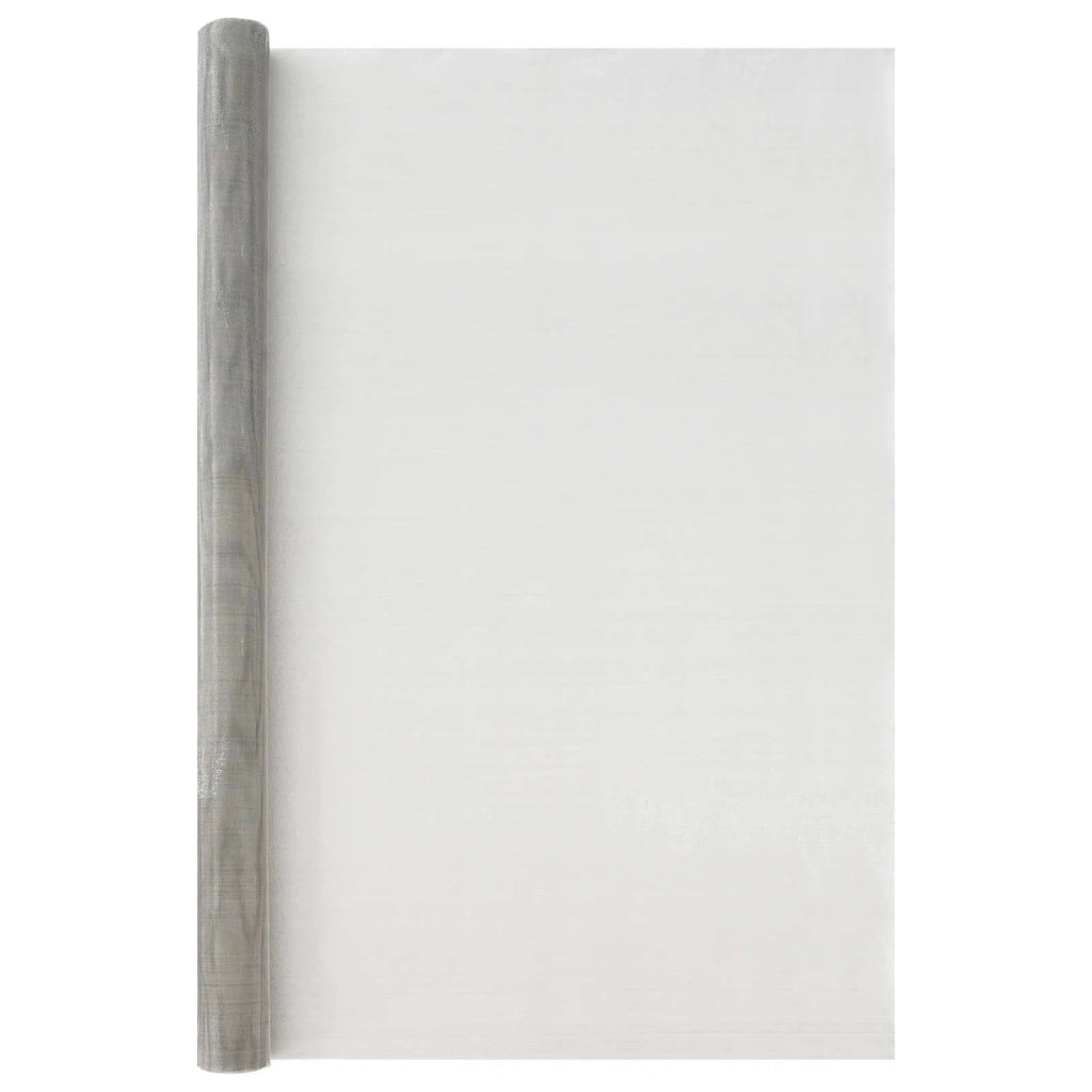 Rete per schermatura 120 x 1000 cm 20 Mesh Argento 42039543