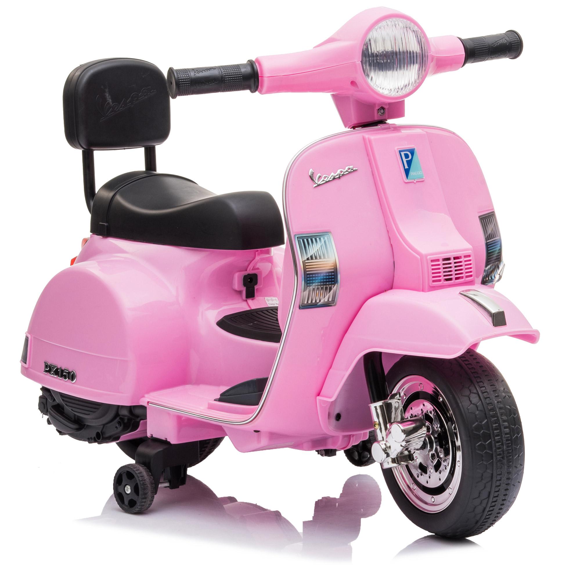 Piaggio Mini Vespa PX150 Elettrica 6V per Bambini Rosa