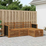 Set di divani da esterno 4 pz Naturale 3384190