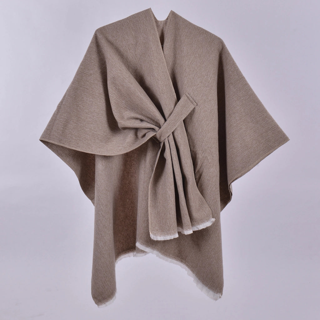 Nuova sciarpa calda, scialle, cardigan classico a quadri con nodo sul davanti, coperta calda