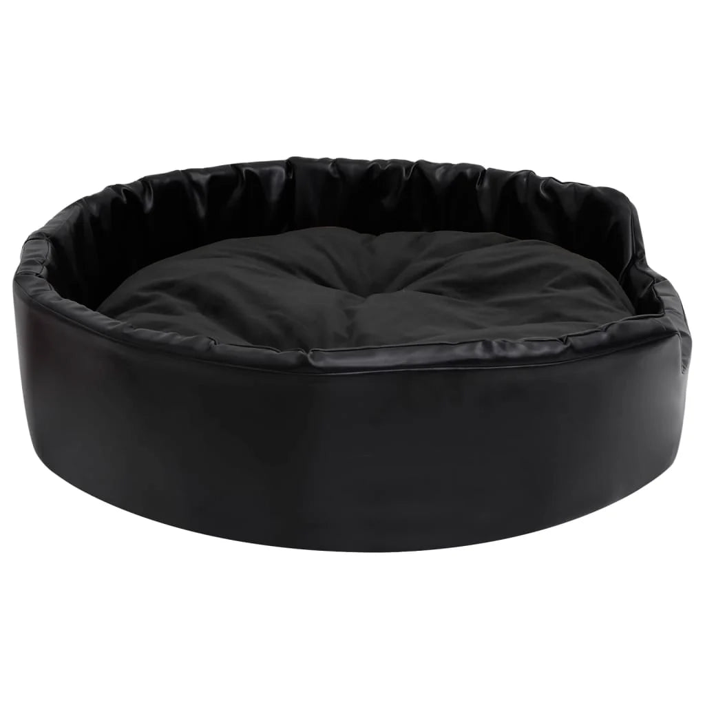 Cuccia per cani 90 x 79 x 20 cm Peluche e similpelle nera 02_0043219