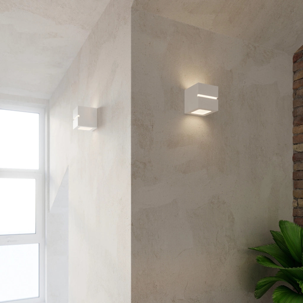Applique in ceramica bianca Pure Lume Regulo Line E27