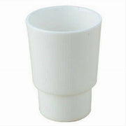 Trade Shop - Bicchiere Ricambio Porta Spazzolino In Ceramica Bianca Bagno Accessori 59346 -