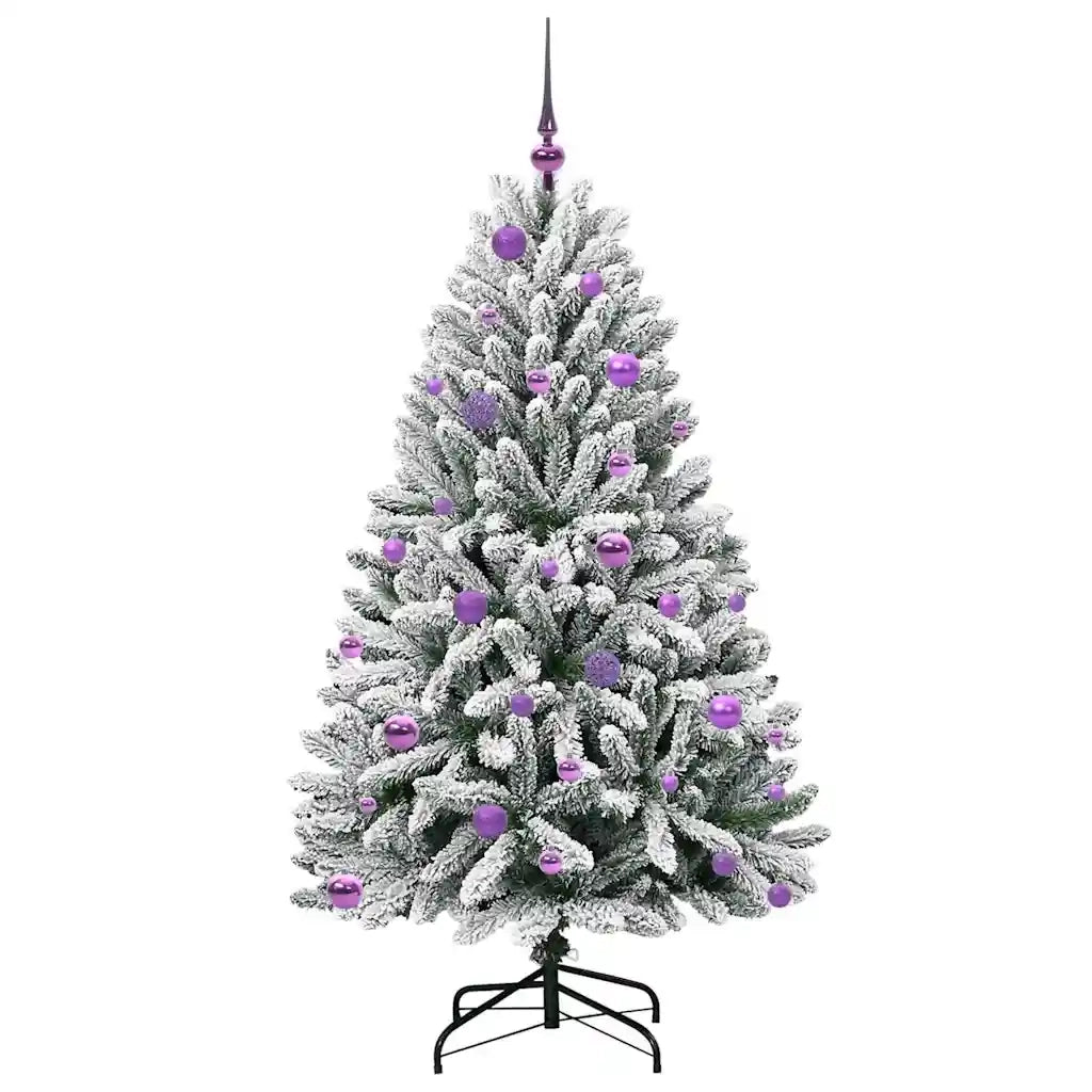 Albero di Natale | Decorazioni natalizie artificiale con 150 LED Verde e Bianco 150 cm