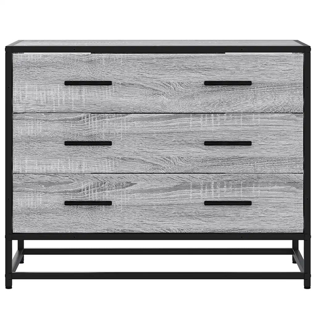 Cassettiera Grigio Sonoma 70x41x56 cm in Legno Multistrato 849077