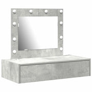 Toeletta | Tavolo da Trucco Grigio 83 x 40 x 70 cm Legno multistrato