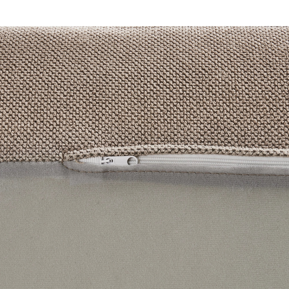 Chaise Lounge in poliestere tortora imbottito senza braccioli Mobili per il soggiorno moderni e alla moda