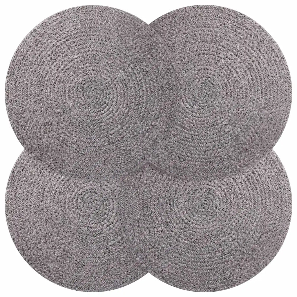Sottobicchieri in juta 4 pcs Grigio Ø 30 cm 100% Juta Tossa 42012305
