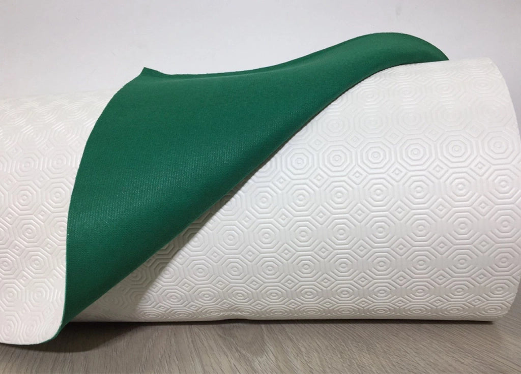 Mollettone Copritavolo Gommato Antiscivolo Protezione Tavolo Colore Verde - 140x210 - Verde