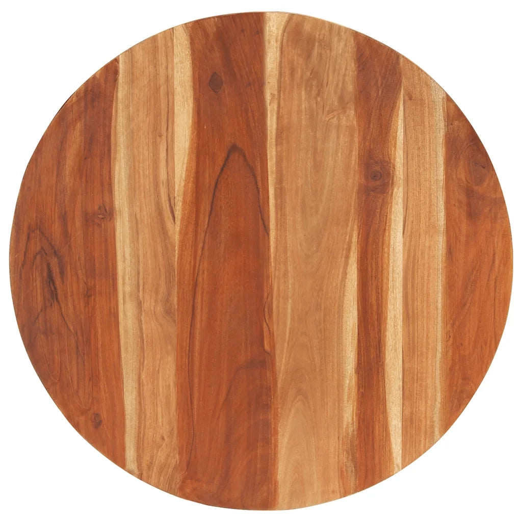 Piano Tavolo in Legno Massello di Acacia Rotondo 15-16 mm 80 cm 285971