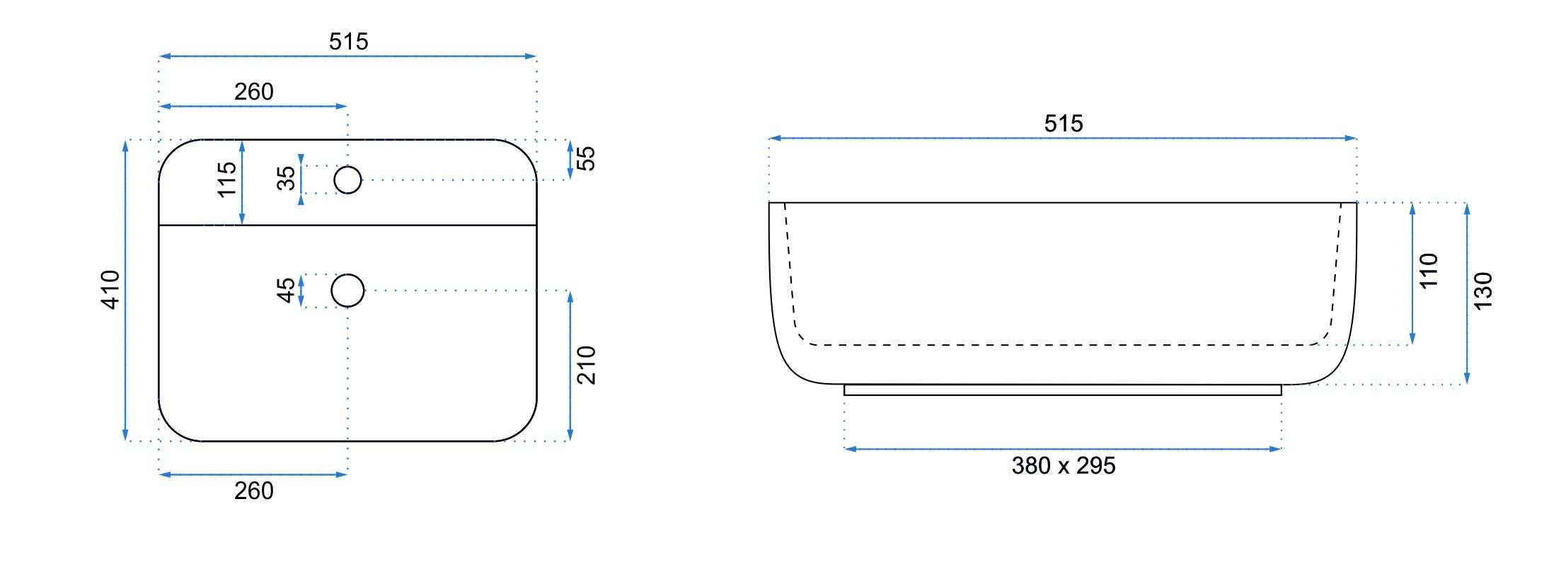 Lavabo Da Appoggio Rea Martina White