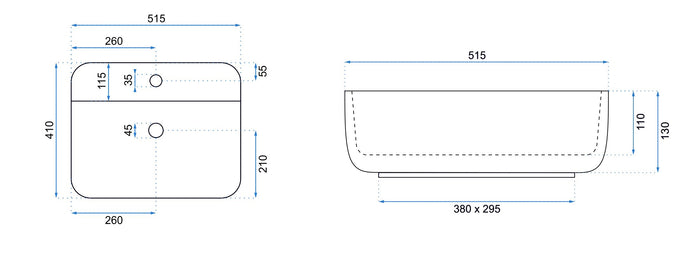 Lavabo Da Appoggio Rea Martina White