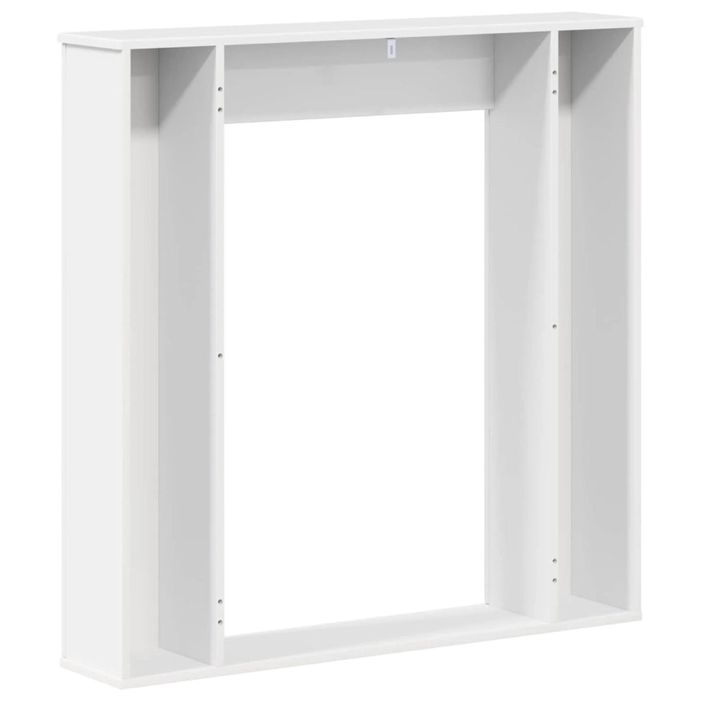Cornice per camino Bianco Lucido 100 x 20 x 100 cm 8006619