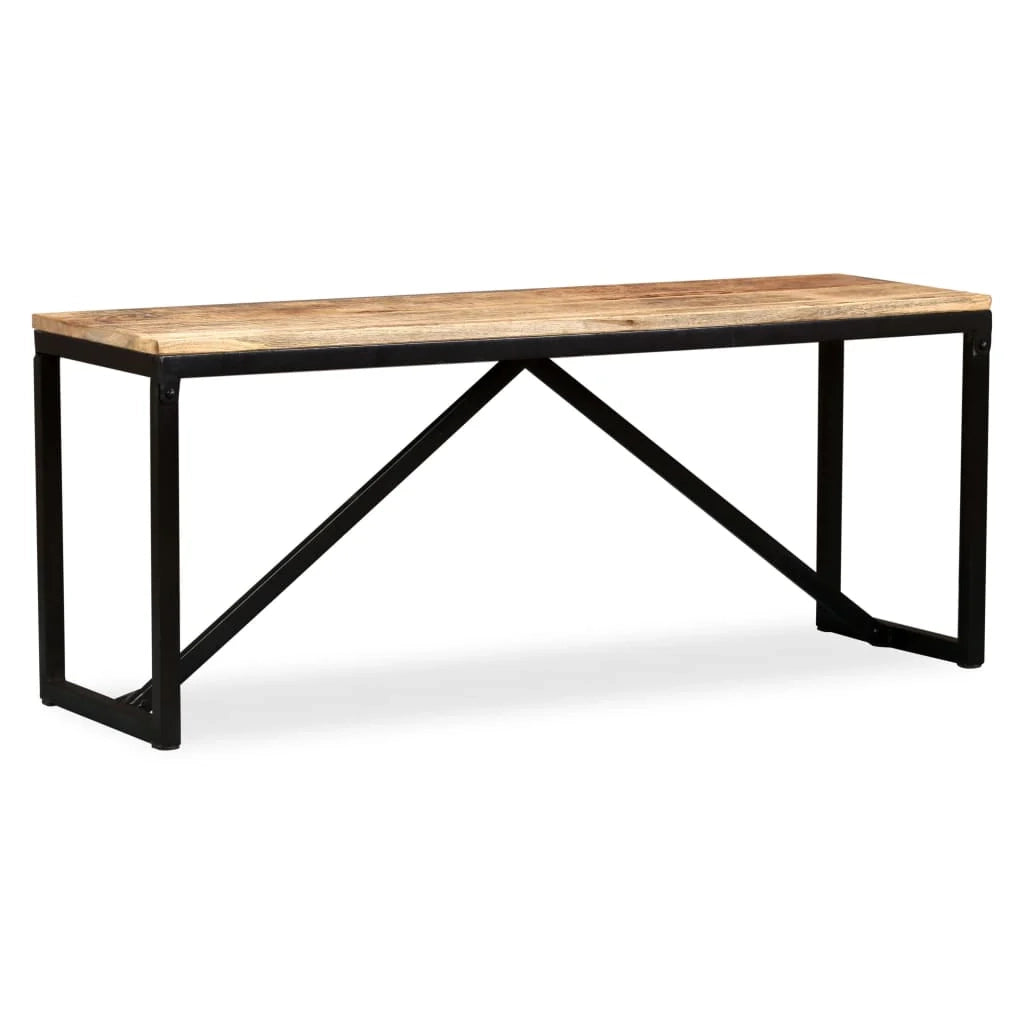 Panca 110 x 35 x 45 cm in legno massello di mango 02_0021235