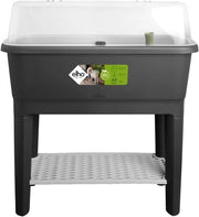 Tavolo per la coltivazione 80 - Contenitore per piante per la coltivazione e la raccolta - Ø 78.5 x H 34.2 cm - Nero Living