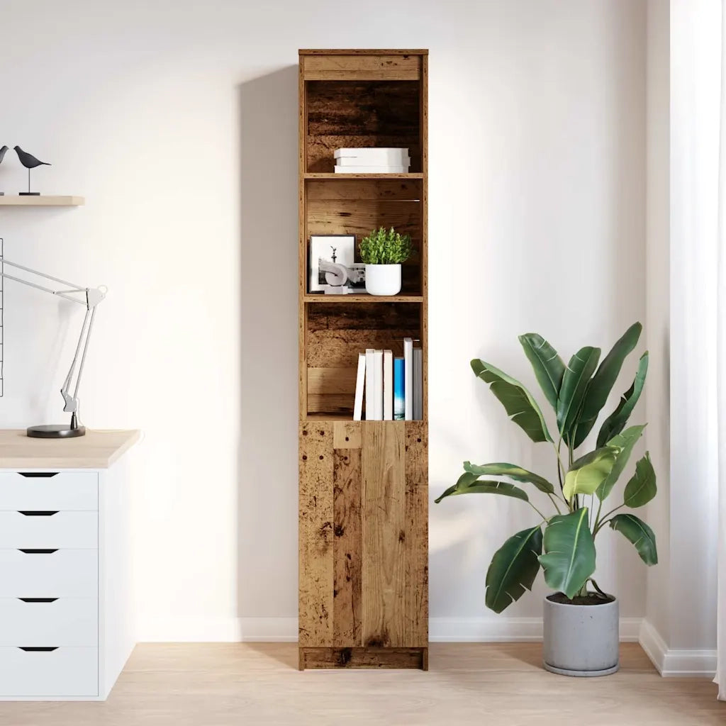 Credenza Legno Antico 37,5x35x180 cm in Truciolato