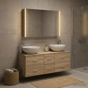 Set di mobili per il bagno 4 pcs Rovere Sonoma 3406985