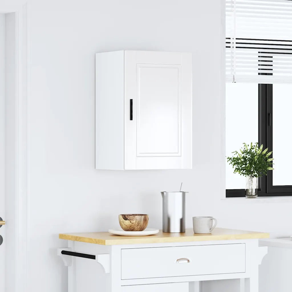 Pensile da Cucina Porto Bianco Lucido in Legno Multistrato 854029