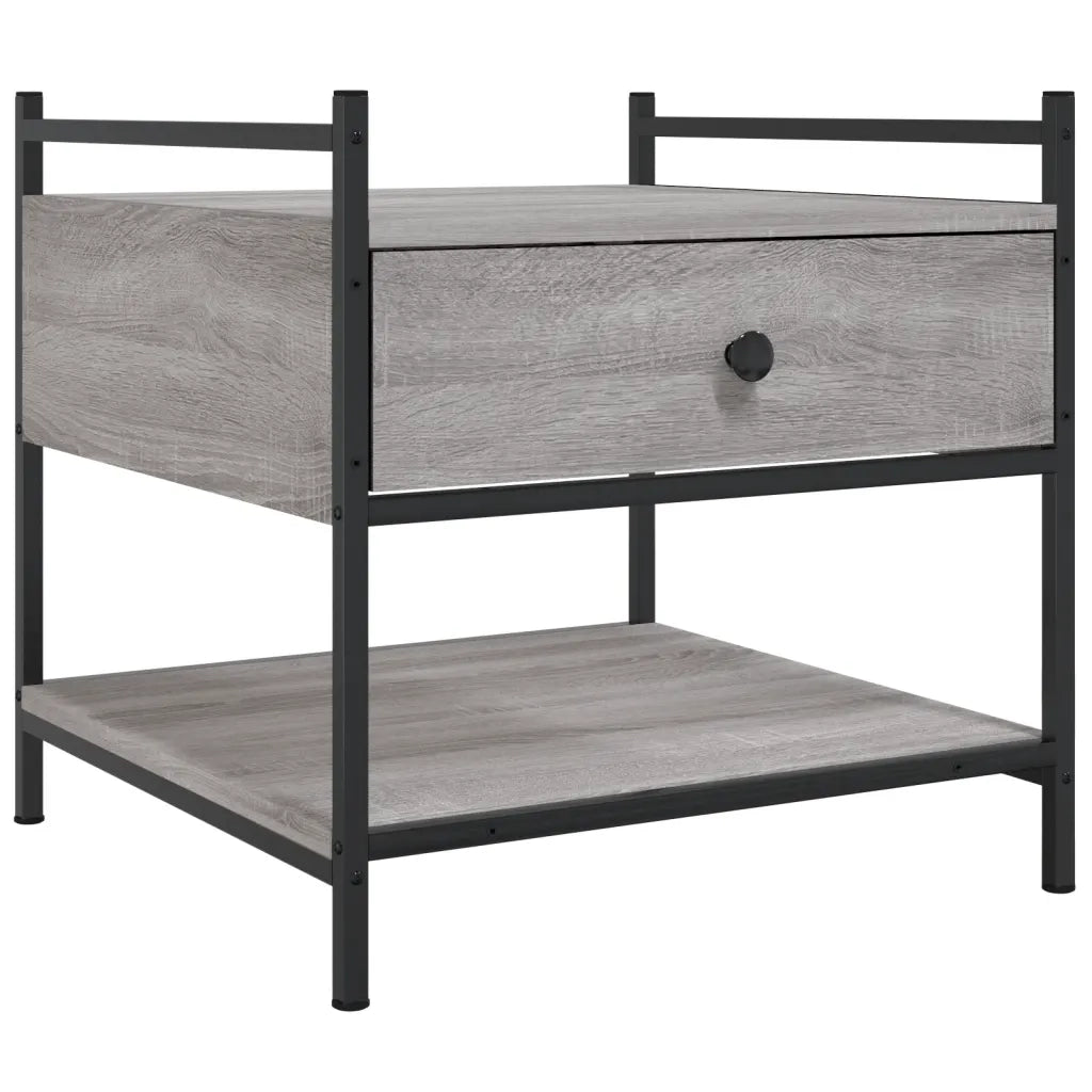 Tavolino da Salotto-Tavolino da soggiorno-Tavolo Grigio Sonoma 50x50x50 cm Legno Multistrato