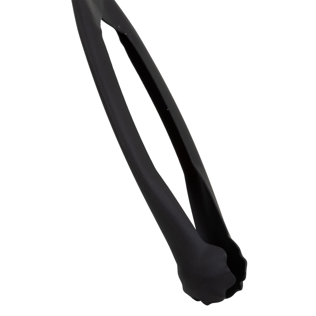 Pinza da camino in metallo nero 45x10x02h