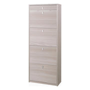 Scarpiera 4 Ante 1 Cassetto P29 Kit Olmo Chiaro cm 63x29x164h - Sarmog