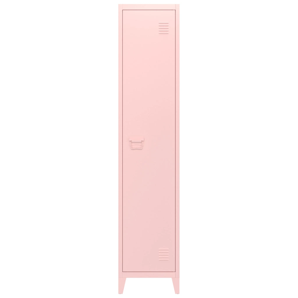 Armadio in metallo 1 anta rosa MAEVA