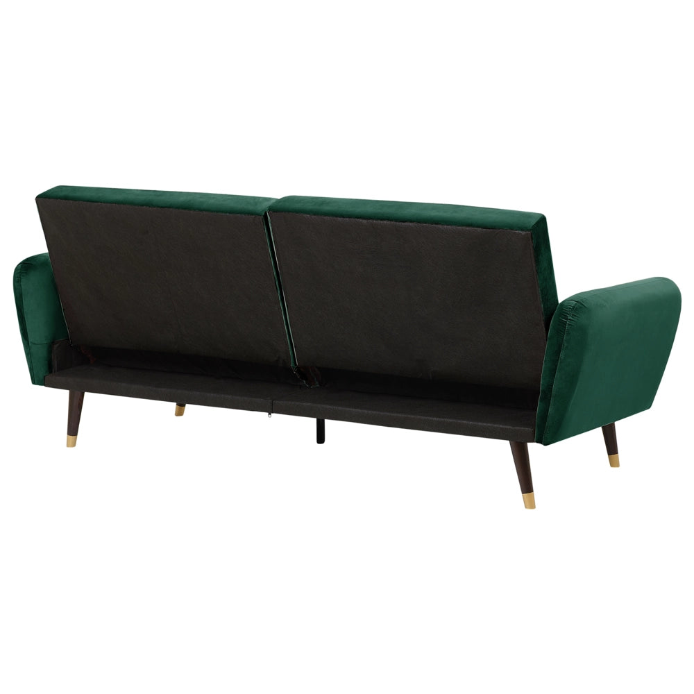 Divano Letto Verde Letto Trasformabile In Velluto Tappezzeria Elegante Glam Moderno Soggiorno Camera Da Letto