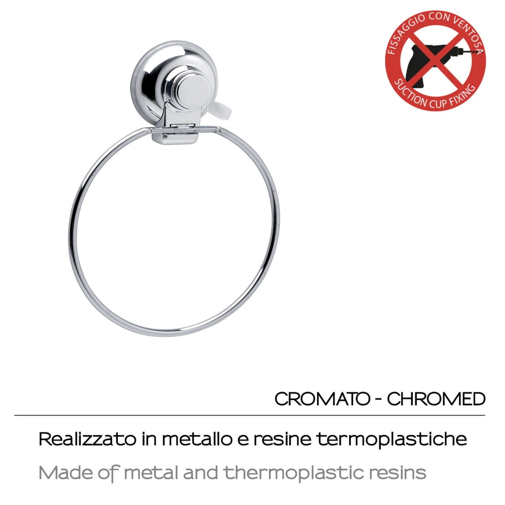 ANELLO PORTASALVIETTE HOT VENTOSA 16XH22CM CROMO