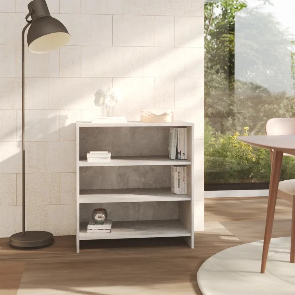 Credenza-Buffet-Armadio da cucina Grigio Cemento 70x40,5x75 cm in Truciolato