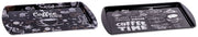 1 Pezzo Vassoio Rettangolare in Metallo Decorato 37,5 x 24 x 2 cm 1,5 Decori